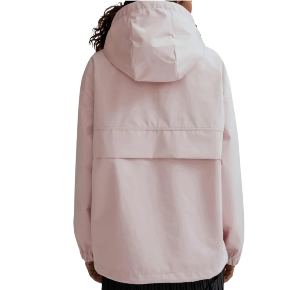 Noize Naomi Oversized Quarterzip Windbreaker Jacket Pink size L‎